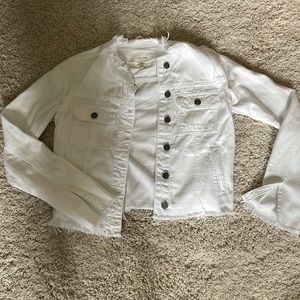 Hidden denim jacket NWT white size xs